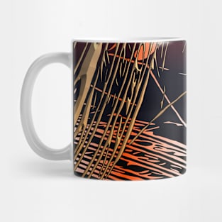 Geometric modern Boho abstract mid century stripes minimalist 110 Pattern Mug